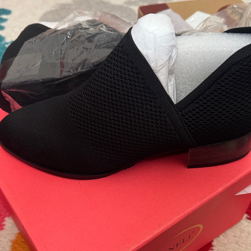 Vaneli Black Ankle Booties
